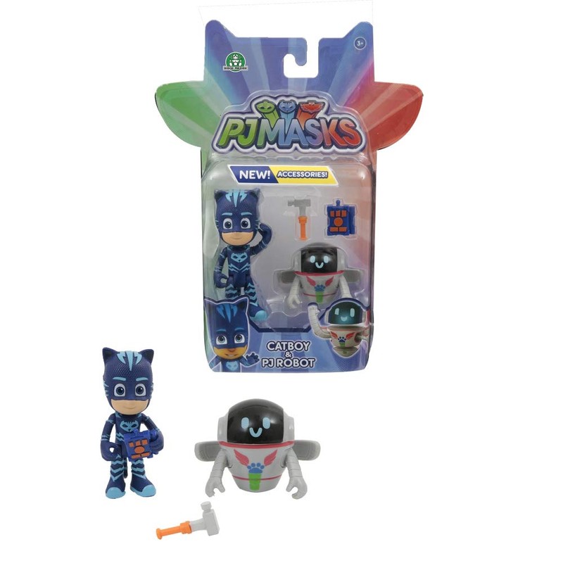 Giochi Preziosi Masks PJM65800 Catboy and Pj-Robot Pair of Figures,