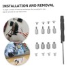 Tofficu 1Set SSD Screw Kit Stainless Steel Mounting Screws for
