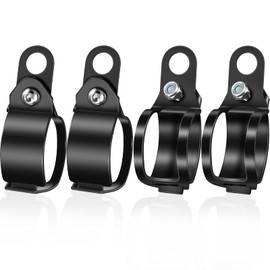 Frienda 2 Pairs Motorcycle Fork Indicator Brackets Metal Motorcycle Turn Signal Mount Brackets Turn Signal Light Indicator Bracket Clamps Black Fork Relocation Clamps, 30-43 mm, Black