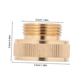 MILISTEN 1 Inch Female to 3/4 Inch Male Brass Garden Hose Adapter Quick Connect Fitting for Hose Repair