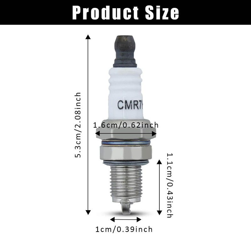 3 Piece Spark Plug Set, CMR7H Replacement Spark Plugs for