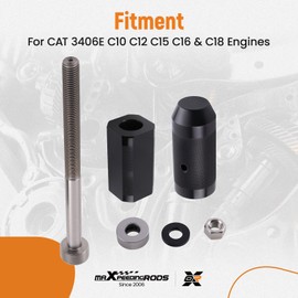 maXpeedingrods 9U-6891 Injector Sleeve Cup Remover & Installer Tool Set for CAT Caterpillar 3406E C10 C12 C15 C16 C18 Engines, Heavy Duty Steel (6 PCS)