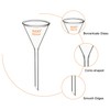 XCD Glass Funnel, Heavy Wall Short Stem Borosilicate Glass Funnel,