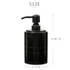 JIMEI Black Marble Soap Dispenser Hand or Dish for Bathroom