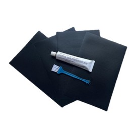 ALLZSMOOTHLY 4 pcs PVC Repair Patches and 1 Glue PVC Repair kit, Be Suitable for Repair Various Inflatable Boats, Inflatable beds, Inflatable Swimming Pools