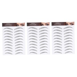 Ipetboom Full Realistic Eyebrow Stickers Brow Tint Kit Quick Easy Application No Wounds No Recovery for Light Brows