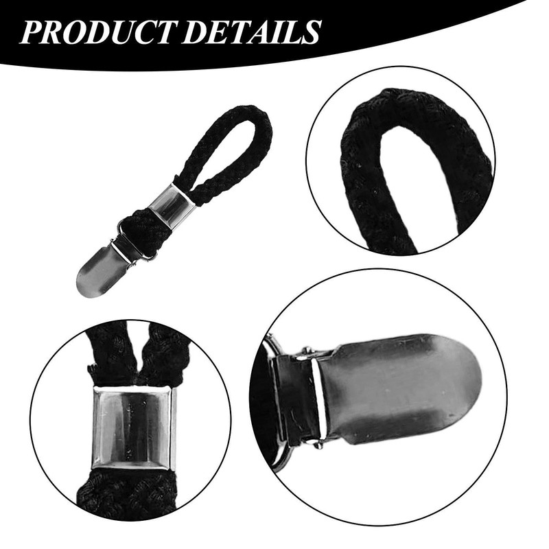8 Pieces Black Towel Clips, Coat Clips, Bathroom Clips, Drying