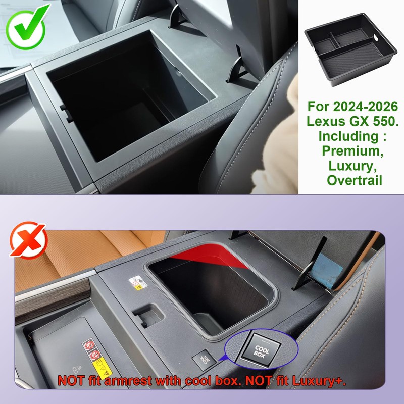 RUNROAD Center Console Organizer Tray Compatible with 2024 2025 2026