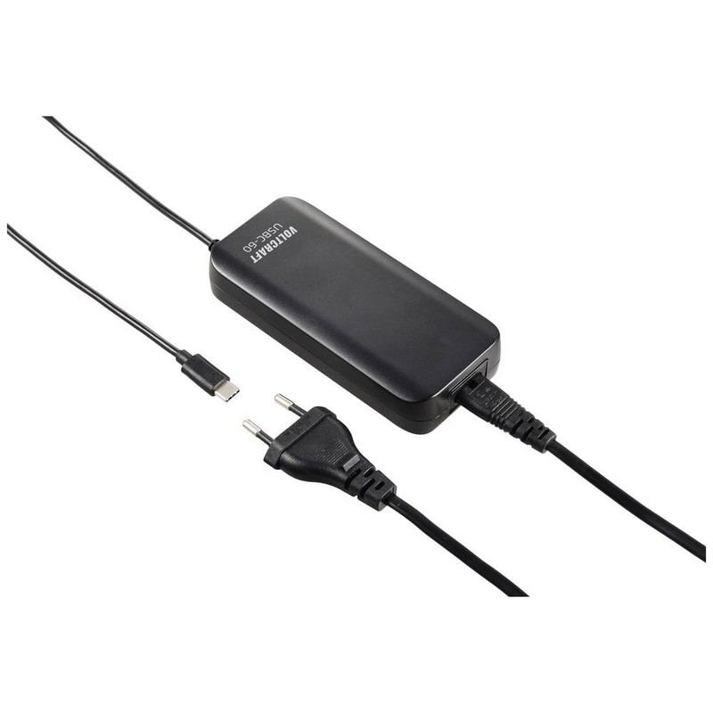 VOLTCRAFT USBC-60 USB Charger 60W 5V 9V 12V 15V 20V