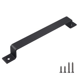 FaithLand Barn Door Handle, Black 12 inch Gate Handle, Door Pull, Pull Handle for Sliding Barn Door Gate Cabinet Closet Drawer Garage Shed