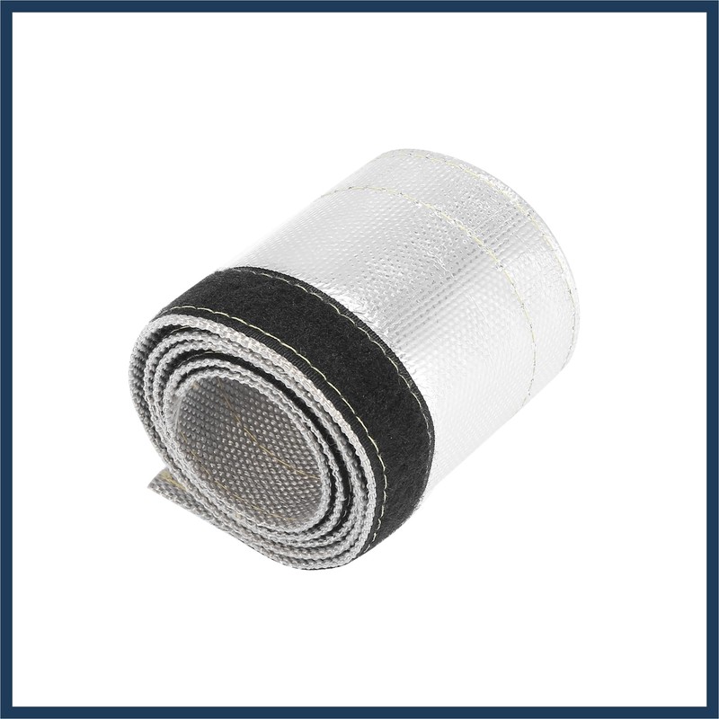 INFINAUTO Car Heat Shroud 3/4" ID 3.2ft Aluminized Sleeving Shield