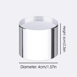 Acrylic Cylinder Display Stand,Clear Solid Display Blocks,4*6CM Transparent Acrylic Cylinder Display Stand,Photo Posing Props Display Risers Holder for Photography, Jewelry,Cosmetic,Crafts Show,