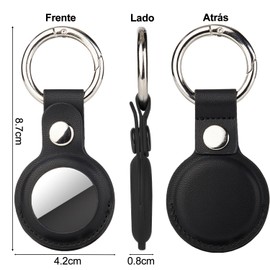 KIKIGOAL Funda para Airtag, Paquete de 4 Soportes para Airtag, Antipérdida para Llavero para AirTag, Funda Protectora de Piel para Airtags para Niño, Mascota, Llaves, Maleta, Mochila