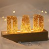 Voaesdk 6 Inch Rectangle Led Lights Display Bases,Rectangle Display Pedestals,2PCS