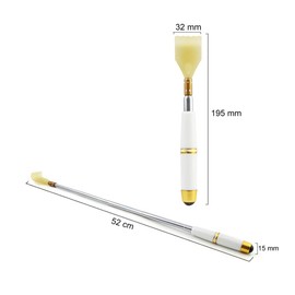 Grandchild Hands, Scratches Back, 5 Levels of Elasticity, Acupressure Elastic, Easy to Carry, Small, Antibacterial Resin Material, Stylish, Luxurious, Durable, Suitable for Men and Women, Aged Day, Gift Box, Magnetic Ball, White