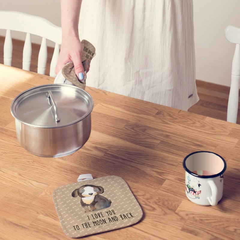 Mr. & Mrs. Panda Pot Holder Dog Relaxing - Gift,
