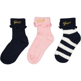 GANT Baby Girls' Socks D1 Rope Logo Socks 3-Pack (DE/NL/SE/PL, Numeric, 19-21, Evening Blue), Evening Blue 433