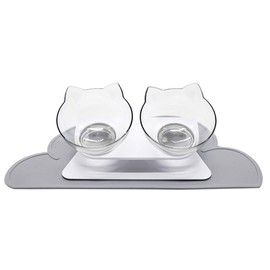 Luck Dawn Cat Placemat Cat Feeding Mat，Premium Silicone Anti Slip Waterproof Pet Feeding Mats with High Lips，Pet Food Tray for Dogs, Cats & Others Animal
