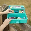 Everything Mary 3-Layer Storage Box, Aqua - Foldable & Portable