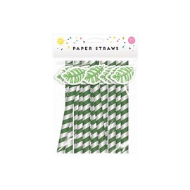 LiveMoor - Summer Paper Straws (Leaves)