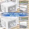 TAKTOPEAK U-shaped Window AC Cover: PVC Mesh for U Shape