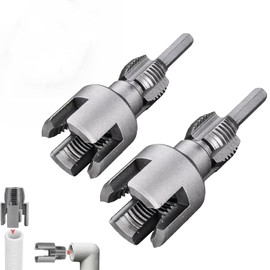 Integrated Internal & External Pipe Threading Tool Kit – 2-in-1 PVC Pipe Threader Set for 1/2" & 3/4" Pipes, Tungsten Steel Cutter for Electric Drill, DIY Plumbing Repairs & Leak-Free (Mix)