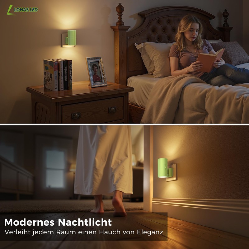 LOHAS-LED Night Light Socket, Night Light with Twilight Sensor [Pack