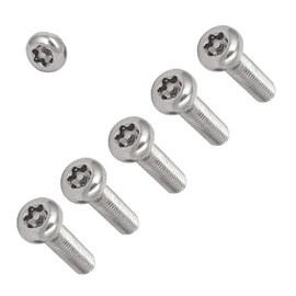 TERF® M5 X 20mm Pan Head Security Torx Machine Screws M5 (5mm) X 20mm Tamper Resistant Torx Socket Pan Head Machine Screws (Bolt) - Pack of 10