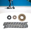 Electric Bike Sprocket Set Gold 11 Teeth Sprocket 114 Links