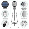 MXwcy Solar Lights Outdoor with LED Edison Bulbs, Solar Floor
