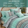 WONGS BEDDING Double Size Bohemian Duvet Cover Mint Green Colorful