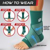 Sleeve Stars Ankle Brace Men & Women Support (Pair/M:10"-12"/Turquoise)