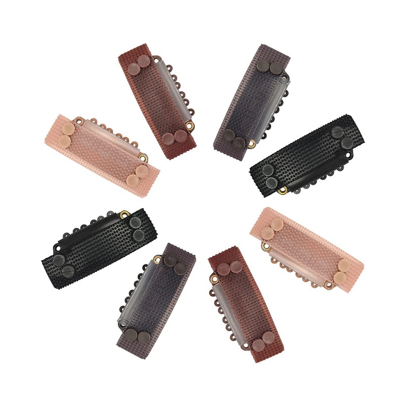 YTBYT 6 Pcs Stickable Wig Clips U-Shape Snap Clip 28mm