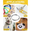85 Pcs Key Ring Hoop, Caianwin 25mm Split Rings Round