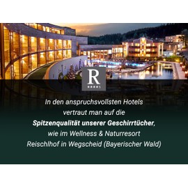 ZOLLNER Set of 5 Tea Towels 65 x 70 cm Cotton Red Blue White Checked