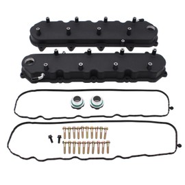 1 Set SHLPDFM Black Cast Aluminum Valve Covers w/ Coil Mounts Fits for Chevy Small Block GM LT GEN V 5.3 6.2 LT1 LT4 L83 L86