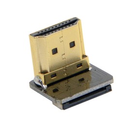 CY CYFPVHDMI HDMI Type A Male Down Angled 90 Degree Connector for FPV HDTV Multicopter Aerial Photography