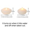 LARDUX 3 Inch Led Floating Candles - 12 PCS Flameless