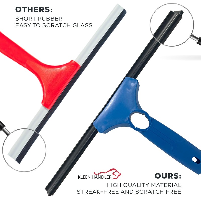 KLEEN HANDLER Pack of 10 Professional 14” Window Washing Squeegee