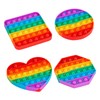 KICOSOADT Fidget Toys, Squeeze Toys, Large, Rainbow Push Pop Bubble