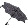 Kreepsville 666 Skull Handle Spiderweb Umbrella