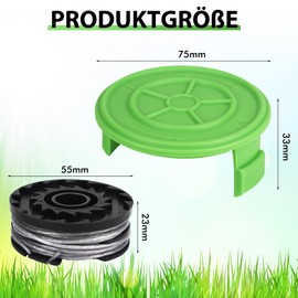 Yweller 29187 Grass Trimmer Cover Spool Cover for Greenworks 40V Grass Trimmer G40LT/ G40LTK2/ G40LTK2x / 2101507 / 2101507UA / 2101507UC, Pack of 2 High Quality Spool Covers