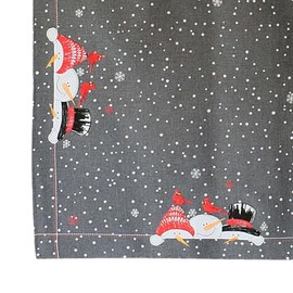 texpot Tablecloth 85 x 85 cm Embroidery Snowman Winter Christmas Christmas Tablecloth