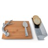 Arthur Court Designs Bamboo Cheese Board with Antler Accent Cracker