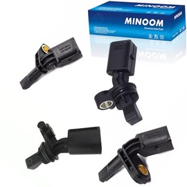 MINOOM 4PCS ABS Wheel Speed Sensor Replacement for Volkswagen Amarok 2010 2011 2012 2013 2014 2015 2016 2017 2018 2019 Part No.#2H0927807A丨2H0927808A丨WHT003856丨WHT003857