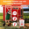 ZenxyHoC 3.6 Gal Chicken Feeder with Anti-Roost Cone, 3 Height