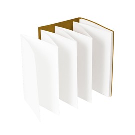 Japanese Premium Accordion Notebook - Scrapbook - Perforated - A4 - Plain - Craft