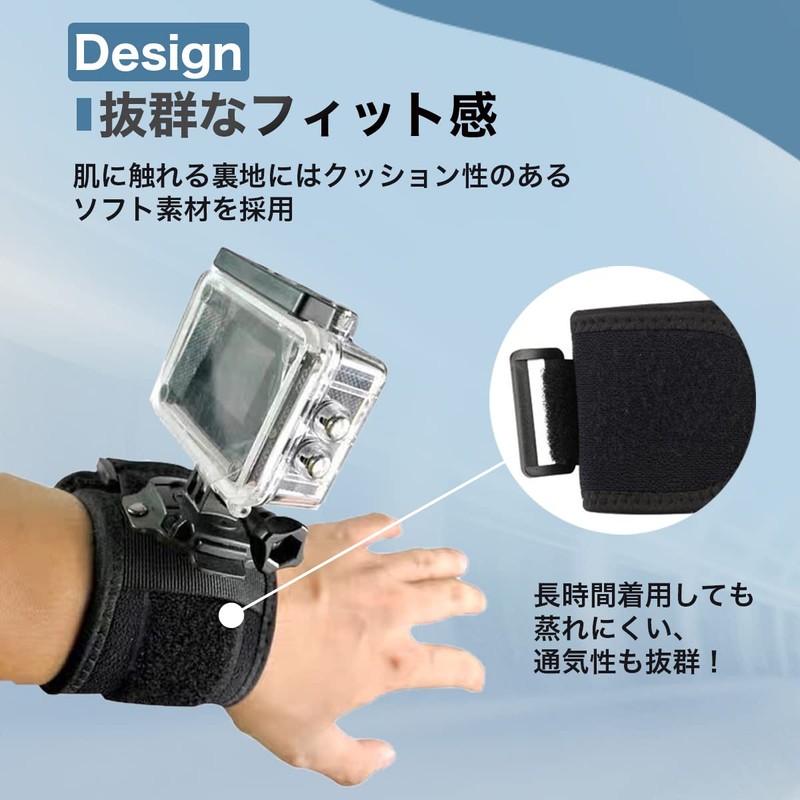 Rajjo Wrist Mount Wrist Strap Rotating GoPro Accessories Fixed Shooting