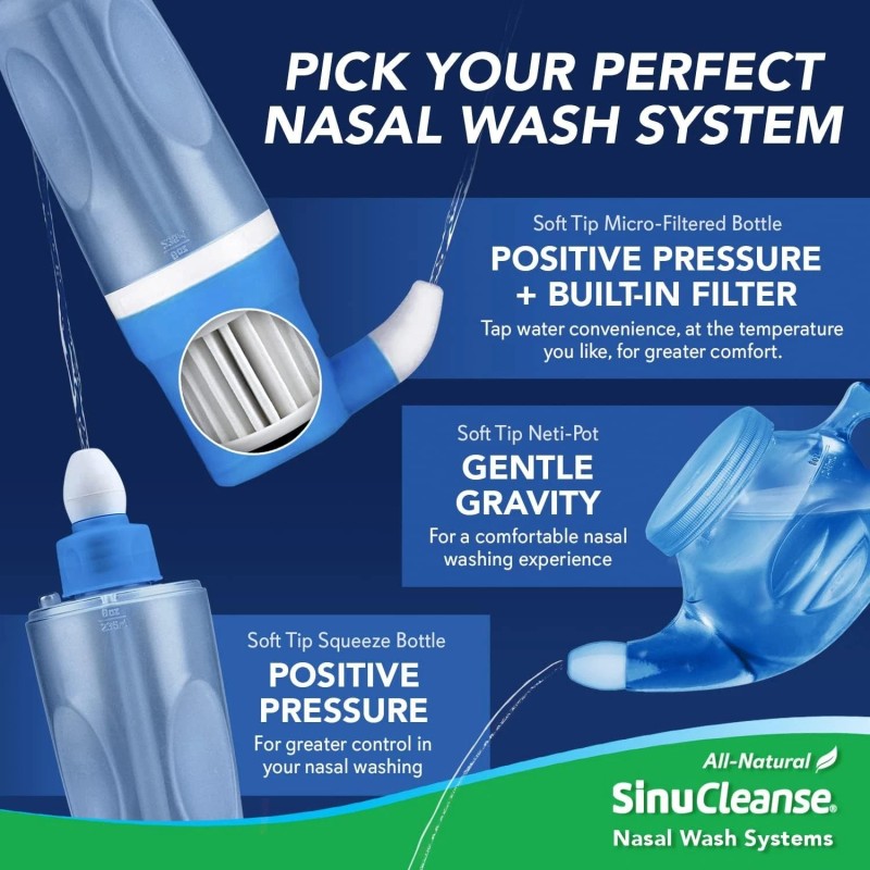 SinuCleanse Pre-Mixed Saline Packets for Sinus Rinse and Nasal Irrigation