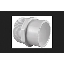 Charlotte Pipe Adapter SCH 40 PVC 2" X 1-1/2" White
